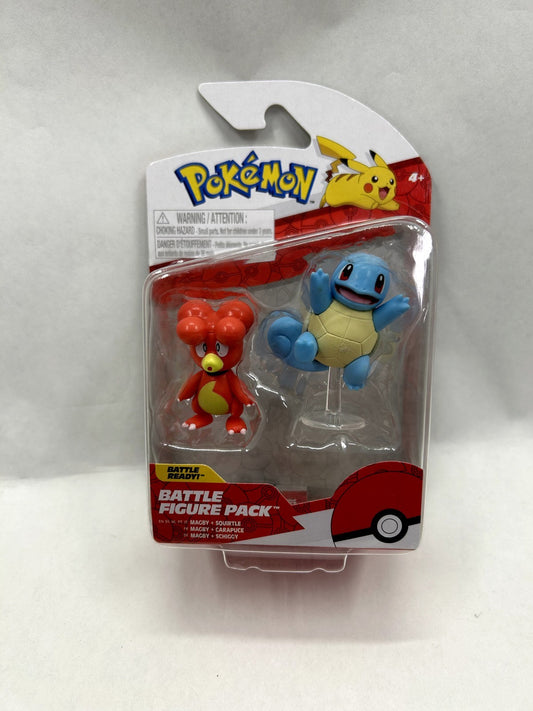 Pokemon Battle Figure 2 Pack assorted (Magby & Squirtle #5) W19 Figure
