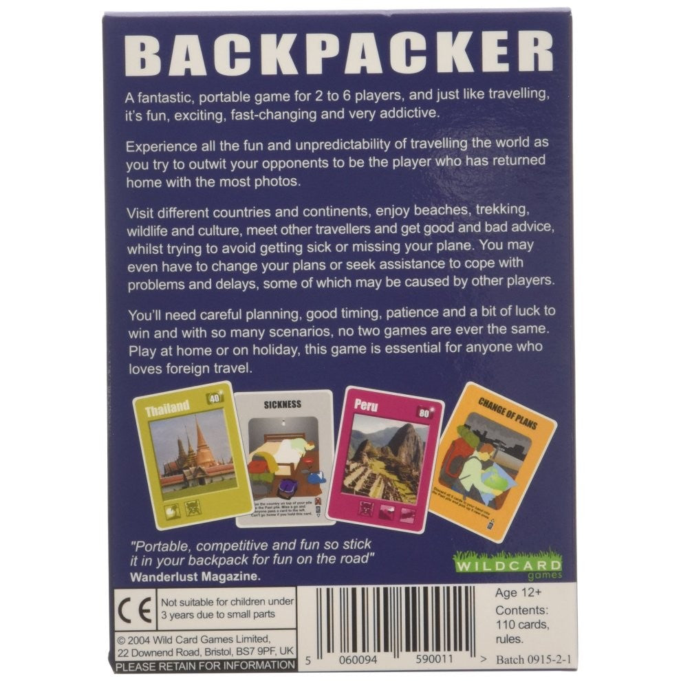 BACK PACKER CARD GAME
