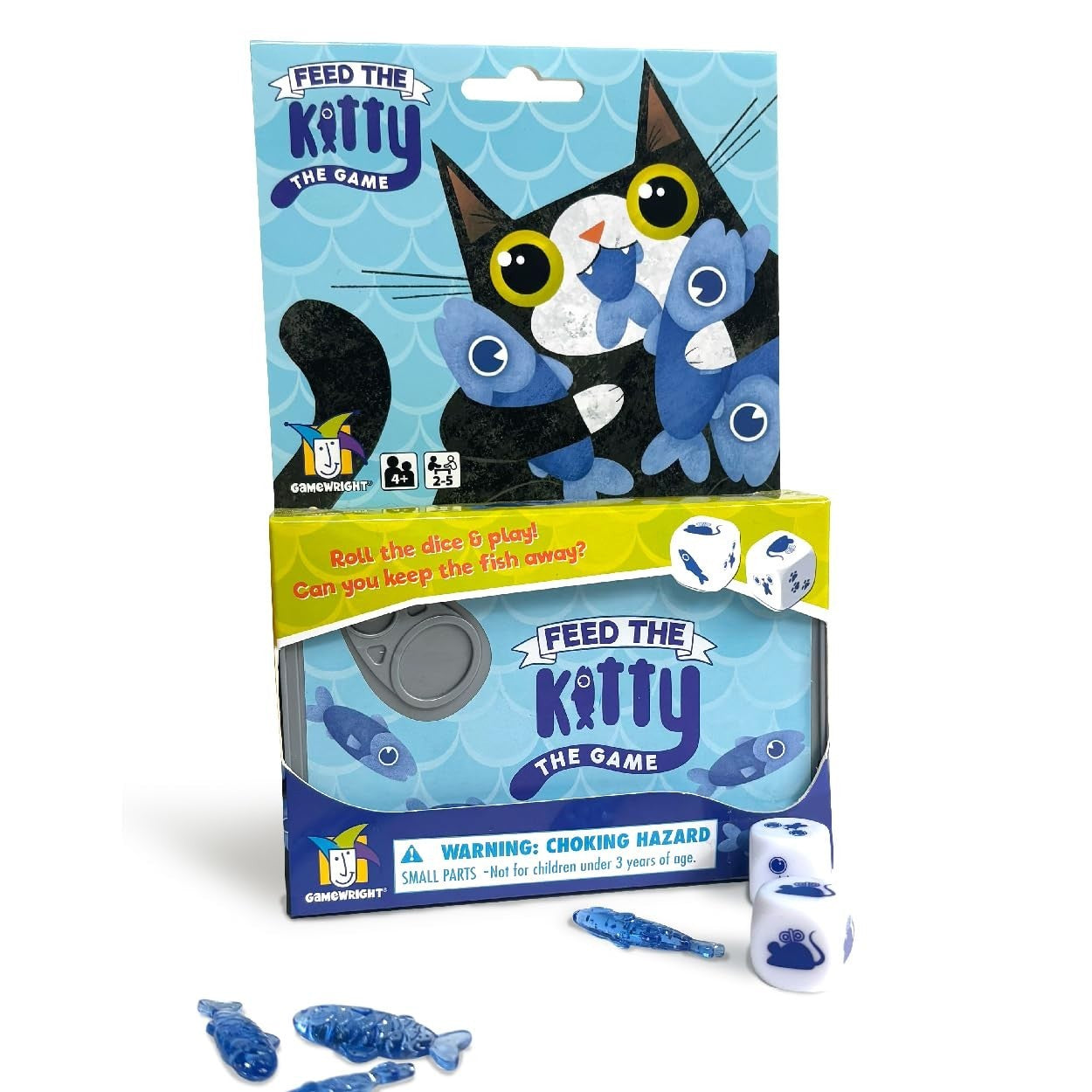 Gamewright - Feed the Kitty - a Delicious Game of Mice and Dice - 2-5 Players - Ages 4 and up