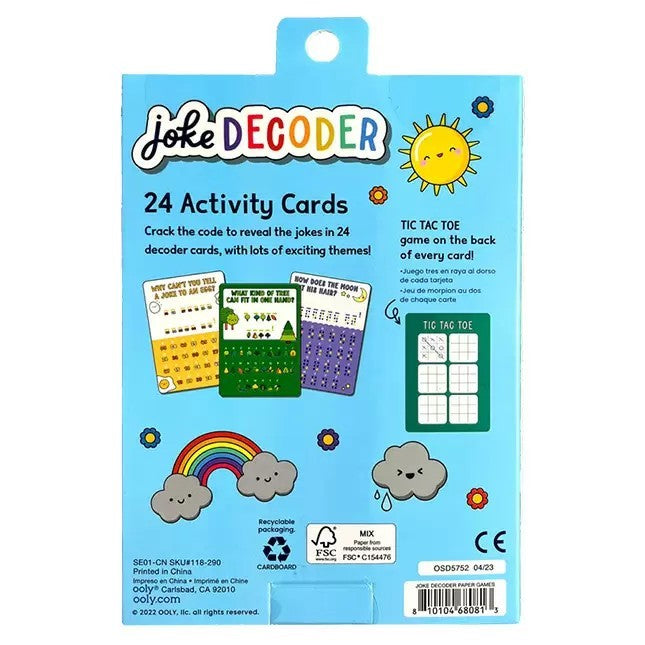 Joke Decoder Activity Cards  - Brainteasers for Ages 6 to 11 - Fat Brain Toys