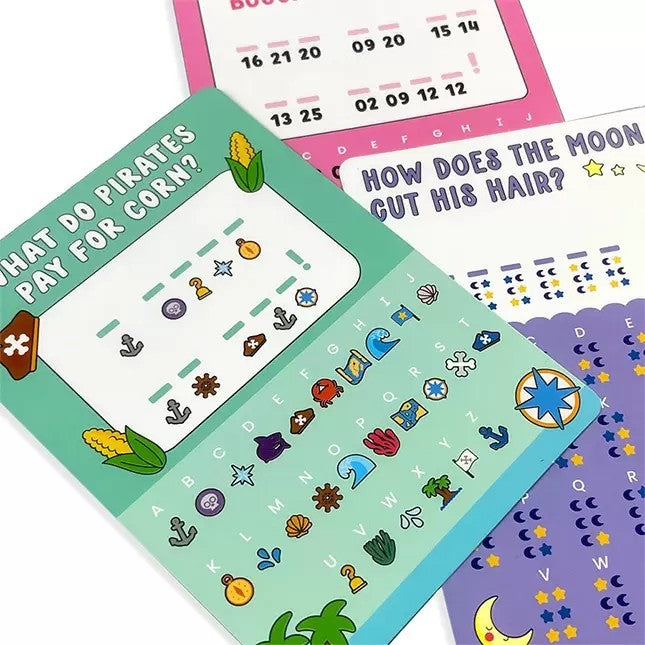 Joke Decoder Activity Cards  - Brainteasers for Ages 6 to 11 - Fat Brain Toys